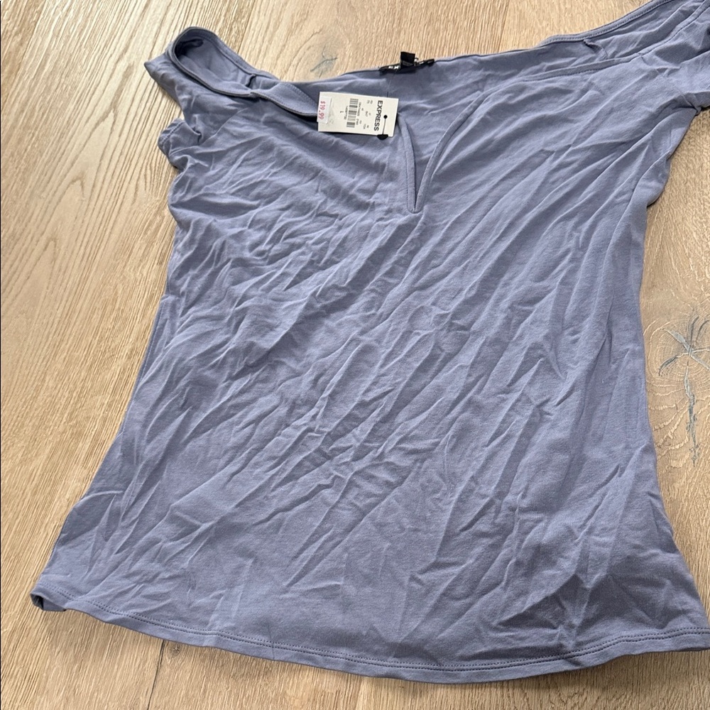Women's Lavender Off-Shoulder Top